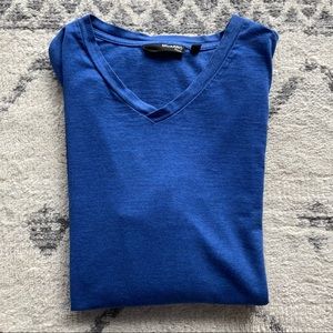 Murano Blue Long Sleeve 100% Cotton Shirt Mens Large